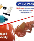 Electric In Tank Fuel Pump Kit 300 LPH With Installation Kit for car refueling and pump components