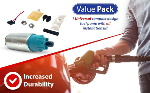 Electric In Tank Fuel Pump Kit 300 LPH With Installation Kit for car refueling and pump components