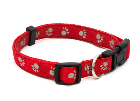 Legit Heavy Duty Swivel Snap Hooks And D Rings With 1 Inch Openings Perfect For Lanyard Crafting Sewing Repairs And Keychain Projects To Jump Start Your Custom DIY Builds Right Now - red dog collar with paw print design.