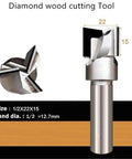 Heavy Duty Diamond Coated Bottom Router Bit For Precision Woodworking T Slot Cleaning And Flush Trims Cuts Like Butter With A Rock Solid Build Designed For Serious Shop Work, 1/2X22X15 size.