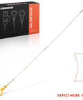Stainless Steel Engine Oil Dipstick For 5.4L V8 Ford F-150 2004-2008, Lobo, Lincoln Mark LT with yellow handle