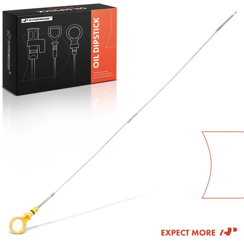 Stainless Steel Engine Oil Dipstick For 5.4L V8 Ford F-150 2004-2008, Lobo, Lincoln Mark LT with yellow handle