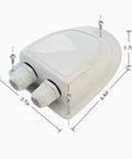 Premium ABS Solar Cable Entry Gland For All Cable Sizes 2mm2 To 6mm2 Waterproof Roof Mount with dimensions shown