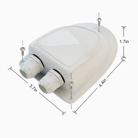 Premium ABS Solar Cable Entry Gland For All Cable Sizes 2mm2 To 6mm2 Waterproof Roof Mount with dimensions shown