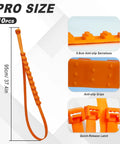 Heavy Duty Zip Tie Snow Tire Chains For Cars With Boss Level Anti Slip Grips Quick Install Link System For Deep Snow Slush Rain And Mud No Sweat Setup For Gnarly Winter Roads Every Time. Orange 95cm traction strap with anti-slip grips.