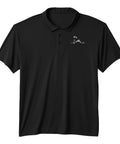 Heartbeat Powered Paragliding Performance Polo Shirt For Paramotors And Powered Paragliders Dope Moisture Wicking 100 Percent Polyester