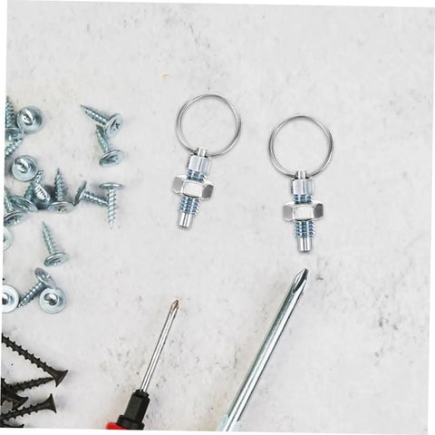 Premium Stainless Steel Spring Plungers 4 Pack Pull Type Indexing Pins on work surface with screws and tools for easy fastening.
