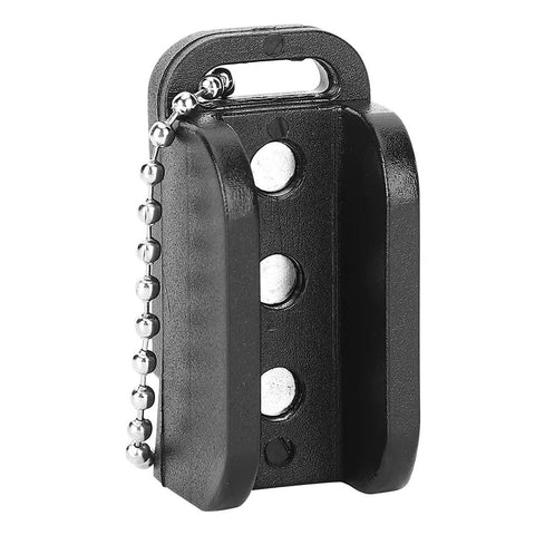 Magnetic Fly Fishing Hook Threader Tool For Easy Hook Size Threading, No Fuss Setup, Lightweight PC Design, Quick Three Step Operation, Fly Rod Accessory For Anglers, Must Have Gear, black PC body with magnetic beads