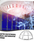 Built Tough Four Piece Fire Sprinkler Head Guards Featuring Hella Secure Tamper Proof Mesh Shields Impact Resistant Sensor Caps For Home Safety And Quick Snap Install Hooks with smoke and sprinkler in action.