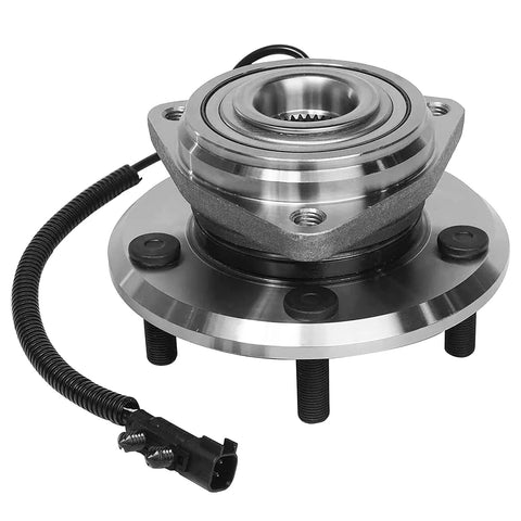 2 Front Wheel Bearing Hubs For Jeep Wrangler 2007 2008 2009 2010 5 Bolt Front Hubs With 4 Wheel ABS Replacement Kit Easy Bolt On Front Hub Assembly Set