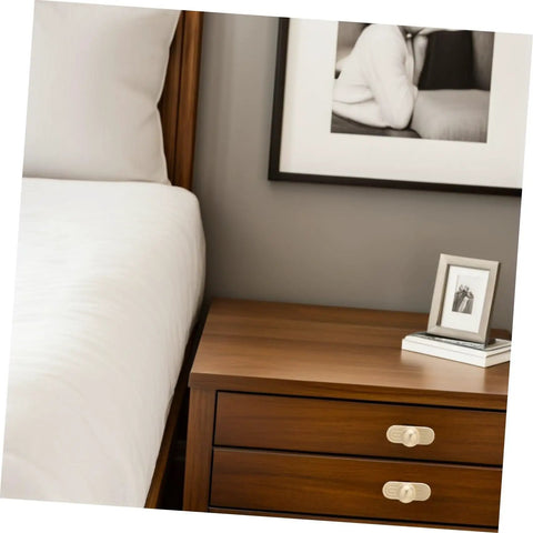Old School Zinc Alloy Cabinet Handles With Backplates In Golden Finish on bedroom drawer, vintage style, 32mm