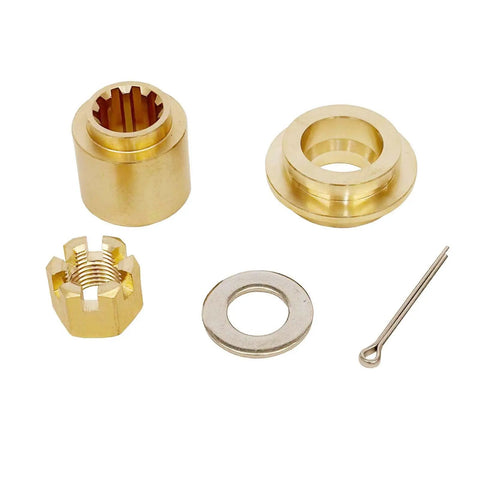 Propeller Hardware Install Kit For Yamaha Outboard 20-30HP Engine Includes Thrust Washer, Spacer, Washers, Nut And Cotter Pin Fits OEM Part Numbers 6L2-45987-01 And 90171-14013 Easy Install No Fuss Marine Gear