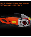Pro Grade Portable Electric Pipe Threader Featuring A Beefy 2300W Motor And Tough Aluminum Body Built For Tackling Galvanized Iron Pipe On Any Active Job Site Hustle
