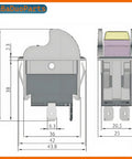 On Off Toggle Switch Replacement For Table Saws And Power Tools Heavy Duty Direct Fit For Delta 489105-00 And Ryobi 46023 diagram