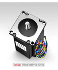 Nema 23 CNC Stepper Motor Kit 3A 1.2Nm with visible wires and metal shaft for home CNC milling and laser projects