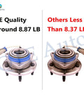 Front Wheel Hub Bearing Assembly Replacement Single Unit fits 1997 1998 1999 2000 2001 Cadillac DeVille Eldorado Seville without Heavy Duty Suspension First Design compared with others