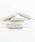 Rock Solid 10 Pack 10 Watt 5 Ohm Cement Resistors Heavy Duty Wirewound Ceramic Power Resistors With 5 Percent Tolerance for circuits.