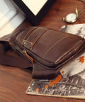 Genuine Leather Sling Backpack For Men And Women Crossbody Day Pack For Travel Outdoor Camping And Grab And Go Everyday Carry Durable