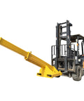Heavy Duty Telescopic Forklift Jib Boom Crane With 11000 Lb Capacity And 96 Inch Reach built from tough carbon steel attached to forklift.