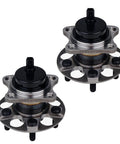 Rear Wheel Bearing And Hub Assembly For 2010 To 2015 Toyota Prius And 2012 To 2015 Prius Plug In 5 Lug With ABS Rear Left And Right Sides Vehicle Specific Replacement Set Of 2