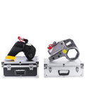 Heavy Duty Hydraulic Torque Wrench 20MXTA 700 Bar Square Drive Tool Built Tough shown on cases, showcasing tool design and engineering.