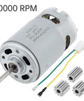 24V High Speed DC Ride On Car Motor Upgrade With 12000 RPM Beefed-Up Electric Drive Motor Replacement, 3 gears, wiring shown