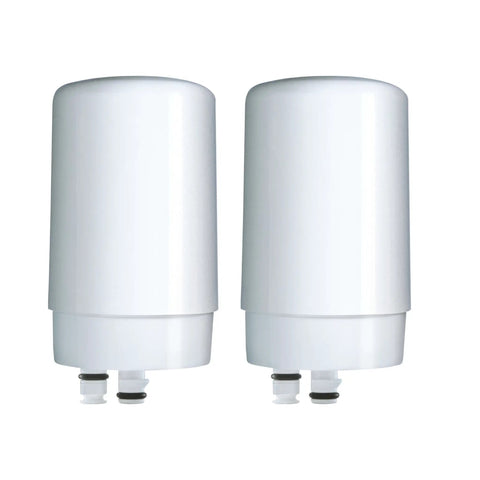 On Tap Faucet Filter Replacements 2 Pack For Fresh Tasting Water Right From Your Tap, BPA Free, Reduces 99 Percent Lead