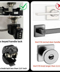 Door Handle Lockout Device Cover With Code To Disable Door Handle Temporary Combination Lock For Bedroom From Outside Knob Easy To Use Security Lockout Tool For Home Quick Install showing compatibility with keyed handle locks.