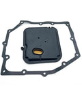 42RLE Automatic Transmission Filter Oil Pan Gasket Kit with black filter and gasket. Fits Dodge Charger, Jeep Liberty. Part 68059549AA 58013.