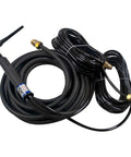 Beefy Water Cooled TIG Welding Torch Kit, 400 Amp, 25 Foot Three Piece Head Assembly with coiled cables and brass connectors