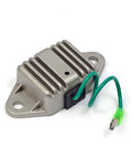 Banshee 350 CDI Box Ignition Coil Regulator Spark Plug Kit with Cap for 1997-2006 Quad ATV replacement part, front view of regulator