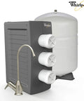 Reverse osmosis filtration system with white tank and gray filter housing, suitable for WHEERM Replacement Membrane For WHAPSRO WHAROS5 And WHER25.