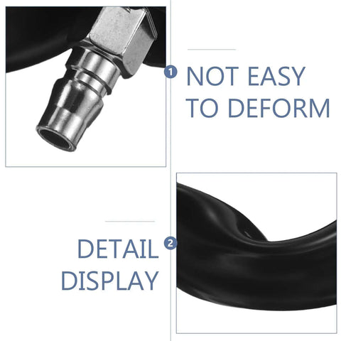 Premium Low Speed Air Inlet Hose For Car Pneumatic Tire Repair Grinder Seamless Easy Tool Integration Connect Air Tube To Setup Quickly Lightweight Design Helps Mechanics Save Time While Keeping Gear Organized For Auto Shops Daily black hose connector close-up
