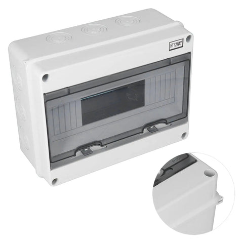 IP65 Waterproof Distribution Box with Transparent ABS Cover for control panels, rugged electrical enclosure with corrosion resistance