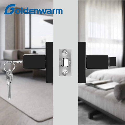 Matte Black Privacy Lever Door Handle For Interior Doors Heavy Duty Interior Door Handle Modern Bedroom Door Lever
