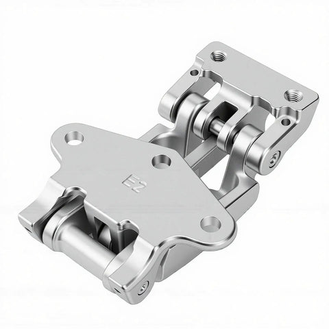 Heavy Duty Upper Rear Door Hinge Replacement Pair For Daily Trucks 2014 Plus, heavy gauge steel hinge with pivot for durability.