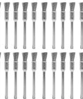 Heavy Duty Steel Wire Brush Bits For Rotary Drills Built Like A Tank To Strip Rust And Paint Quick Release Heads arranged in rows.