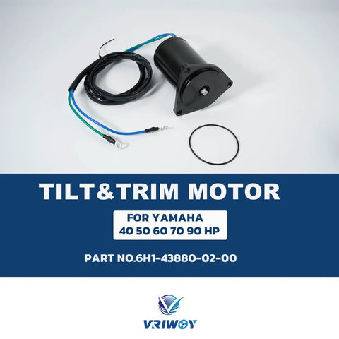 Tilt And Trim Motor Replacement For Yamaha Outboard 50 90HP, 12V 2-Wire 3-Bolt Mount, Plug And Play Power Tilt And Trim, Replaces 6H1-43880-00 6H1-43880-01 And 6H1-43880-02-00, For 2-Stroke And 4-Stroke Engines