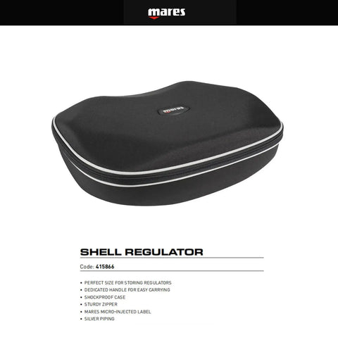 Shell Regulator Case For Scuba Diving Gear Soft Durable Protective Storage Bag with Compact Design and Easy Carry Handle