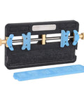Dual Slot PCB Soldering Holder And Circuit Board Clamp Stand, Pro Grade Heat Resistant Steel Fixture for electronics repair