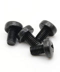 Four Rear License Plate Screws For Tesla Model 3 M3 Stainless Steel Black Oxide 8mm Long M5 Pack Of 4