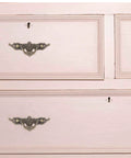 Decorative dresser with Vintage Cabinet Handles 4.33 Inch Antique Brass Drawer Pulls for easy grip and smooth operation.