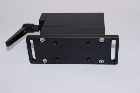 Beefy Flexible Clamp for CNC Fixtures 30x79mm Universal Claw in SUS Stainless Steel With Anodized Aluminum Shell, 6mm Pin, 21mm Stroke, Wear Resistant, Laser Marking Ready, Black front view