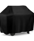 Heavy Duty Outdoor Grill Cover For Backyard BBQ Equipment built tough as nails fits three to five burner gas grills, sleek black.