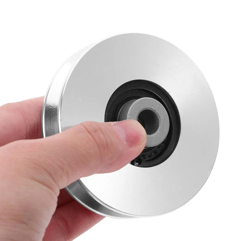 Heavy Duty Gym Cable Pulley Wheel Replacement With 75mm Aluminum Bearing Roller For Fitness Machines And Weight Lifting Gear Smooth Operation Low Friction Durable And Easy Install, 75mm aluminum pulley wheel