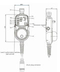 MPG Handwheel Equipment Electronic Hand Wheel Pulse Generator For Precision CNC Control, Industrial Machining, And Real Time Feedback schematic