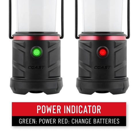 Dual Color LED Emergency Light 1250 Lumens, Storm Proof power indicators with green for power and red for battery change