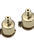 2 Pack M10x1 6ml Oil Cup Cap For Lathe Machine Oil Dispenser Copper Plated On Iron Gold Tone Replacement Oiler Cap Set
