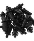 Easy Install Cabinet Door Repair Pins Damper Replacement Kit 25mm x 7.5mm Black Durable Plastic Shutter Spring Loaded Fittings