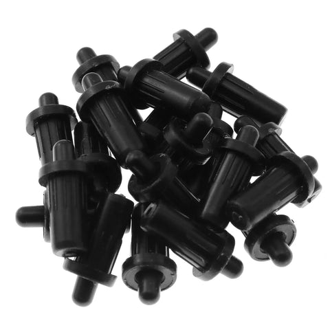 Easy Install Cabinet Door Repair Pins Damper Replacement Kit 25mm x 7.5mm Black Durable Plastic Shutter Spring Loaded Fittings